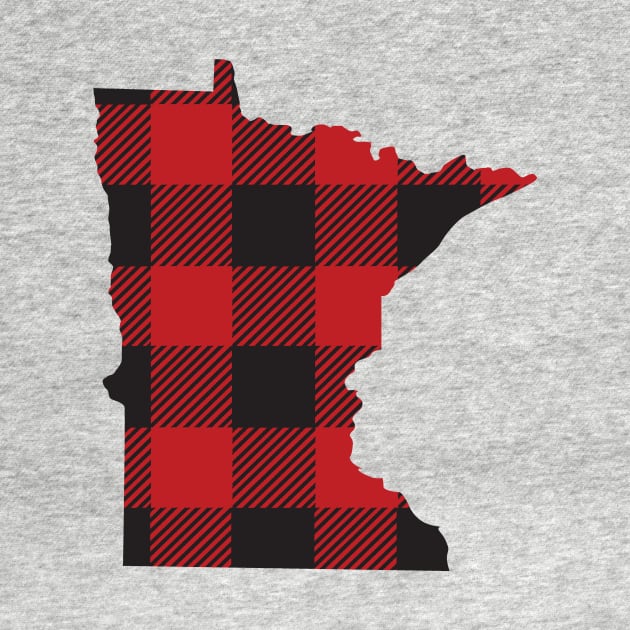 Minnesota Flannel Plaid MN State Design by DoctorWatsonDesigns